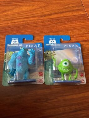 Disney Pixar Monsters, Inc. Mike & Sulley Figure 2-Pack - Green & Blue